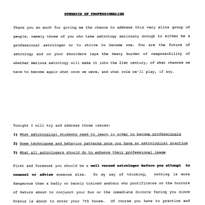 Dynamics of Professionalism