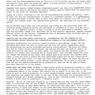 Progressions, Solar Arcs, and Transits (One-Page Summary)